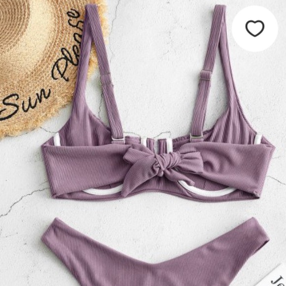 Purple underwire bikini set - Picture 3 of 8